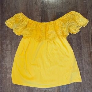 Yellow, Off the shoulder blouse